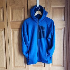 Jack Wolfskin Small Caribou Lodge Full Zip Up Hooded Sweater Jacket